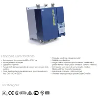 Chave de partida Soft Starter Weg SSW08 171A 60CV 220V / 125CV 380V com ihm local  - 10803121 - Foto 4