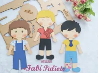 G230 Gabarito de Moldes em MDF Menino 30cm