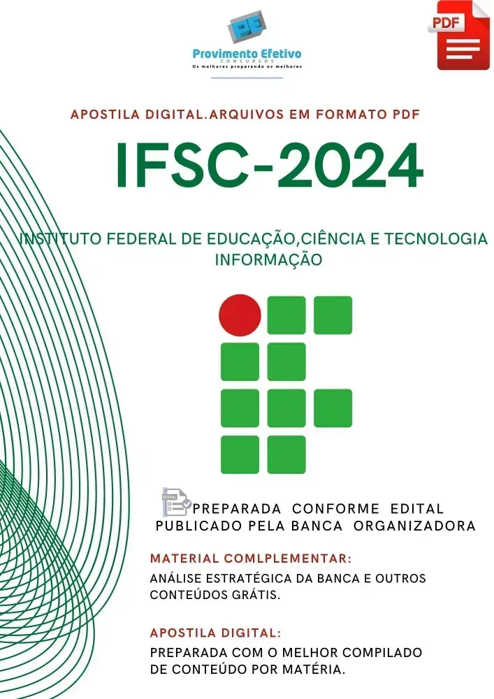 Apostila IFSC 2024  Técnico  em Contabilidade