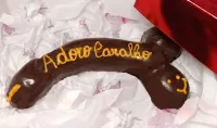 Chocolate Erótico Formato Penis Curvado 