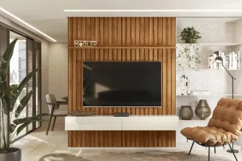 Painel Ripado Project 2.65 com Kit Gaveta