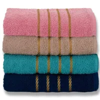 Kit 4 Toalhas Banho Grossas Banhão 70 X 140 Montreal Super Luxo Alta Absorção - Foto 2