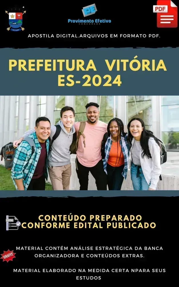 Apostila Prefeitura Vitória ES Auditor Ciências Contábeis 2024