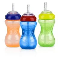 Copo Transição Nûby com Canudo de Silicone 300ml -12 Meses+ - Foto 3