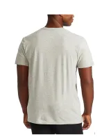 Camiseta Polo Ralph Lauren Custom Slim Fit Gola V  Masculino                           - Foto 3