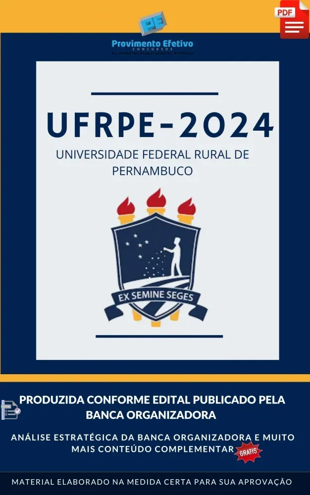  Apostila UFRPE Analista Tecnologia da Informação Área Sistemas 2024 Imagem