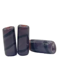 Firma de murano Listrada Roxo e Preta 