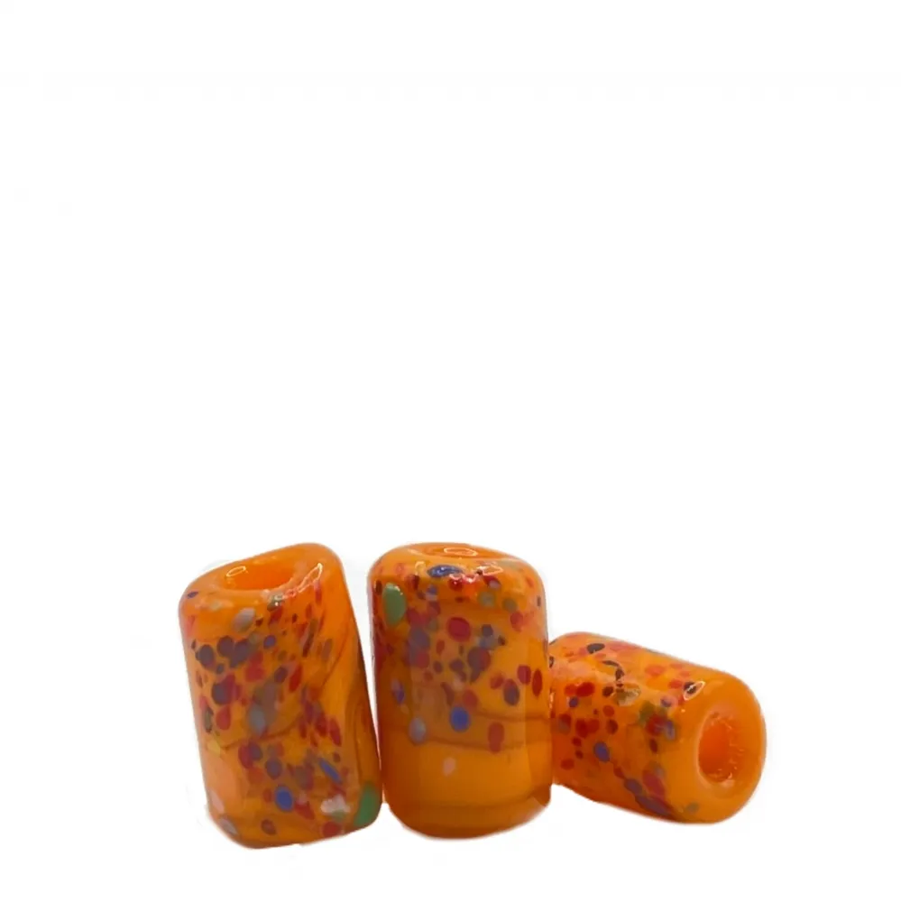  Mini Firma de murano laranja colorida 44 Imagem