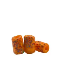  Mini Firma de murano laranja colorida 44