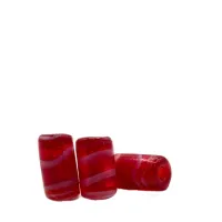 Mini Firma  de murano vermelho e branco 52