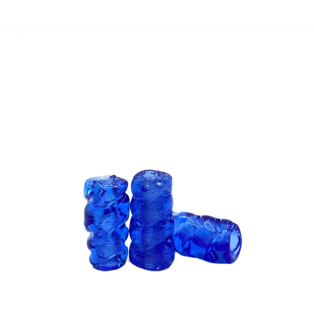 Firma de murano Torcida Mordida AZUL 37 Imagem
