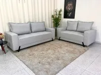 Sofá 3 e 2 lugares 8100 em Linho - Foto 4