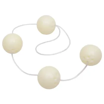 Kit Bolinha de Pompoar Bege 4 de 3,5cm - 0781