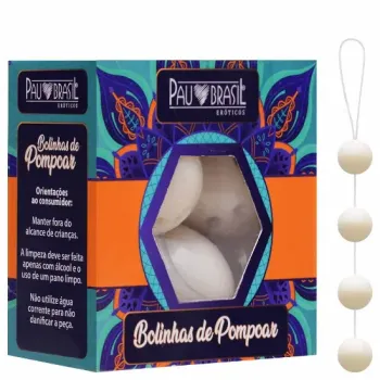 Kit Bolinha de Pompoar Bege 4 de 3,5cm - 0781 - Foto 2