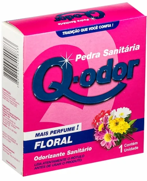PEDRA SANITÁRIA Q-ODOR FLORAL
