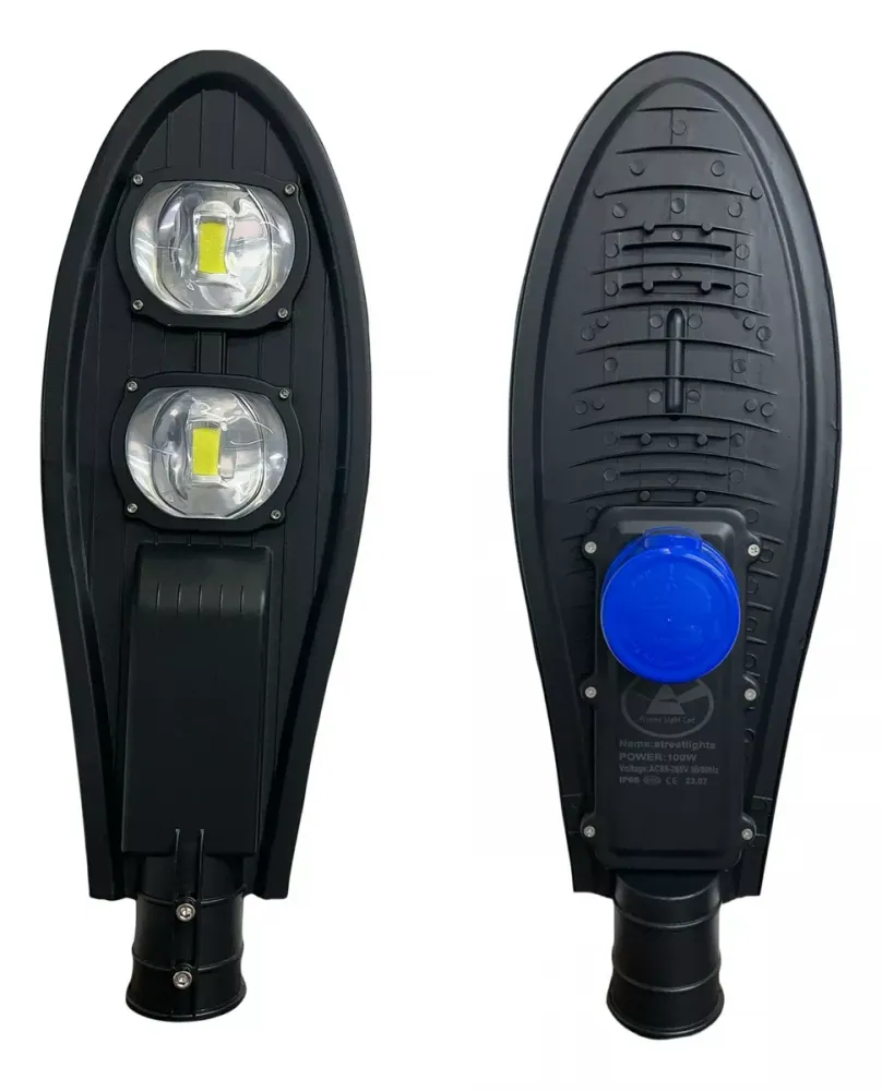 Luminária Pública 100w Modelo Pétala Cob  Com Relé Imagem