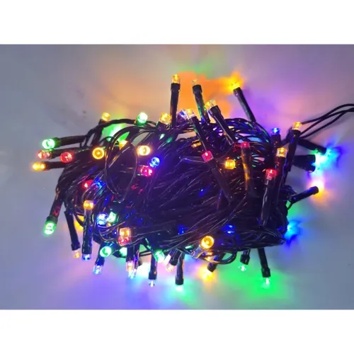 Pisca 100 Led Sequencial 8 Funções Colorido Imagem