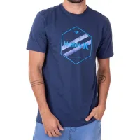 Camiseta Hurley Hexa Two Masculina – Mescla Marinho 