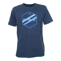 Camiseta Hurley Hexa Two Masculina – Mescla Marinho  - Foto 3