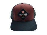 Ref: TH2314 - Boné Texas Head - Cor Vinho e Aba Preta