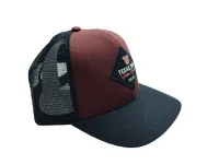 Ref: TH2314 - Boné Texas Head - Cor Vinho e Aba Preta - Foto 2