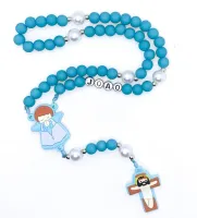 Terço Infantil Com Nome Personalizado Varias Cores - Foto 2