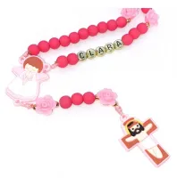 Terço Infantil Com Nome Personalizado Varias Cores - Foto 5