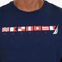Camiseta Nautica Bandeiras Manga Curta Masculino - Foto 3