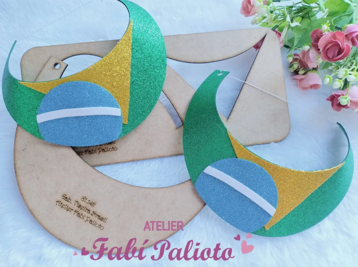 G1.142   Gabarito de Moldes em MDF Viseira Brasil