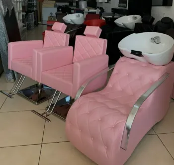 Kit Lavatório e 02 Cadeira cor Rosa 