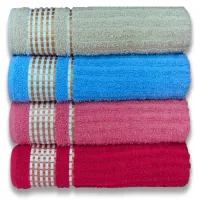 Kit 4 Toalhas de Banho Caneladas Gigante Banhão 70 X 140 Beka Alta Absorção - Foto 2