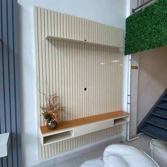 Painel Arbo 1.8  largura  altura 2.40+ Nicho Universal – EDN MÓVEIS duas cores Imagem