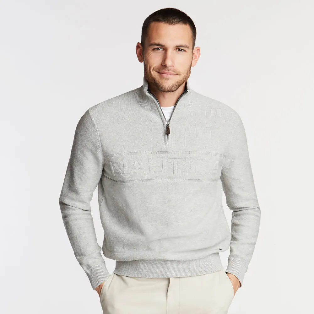 Suéter Nautica Luxury Quarter Zip Masculino