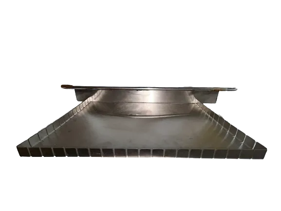   BID1515/676 - kit 2 Cortador de Barrinhas Bandeja Dentada +Lâmina  p/ tapioca, chocolate, brownie, barrinhas de cereais... 