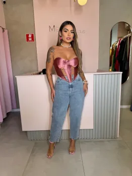 Corselete Prada Com Tule  - Foto 2