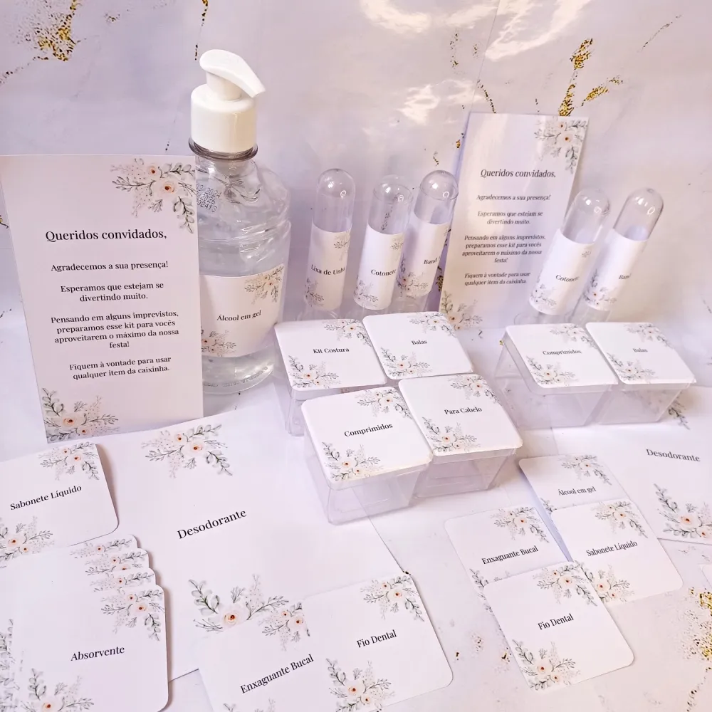 2 Kits Toalete Acrílico (Também disponível à pronta entrega) Imagem