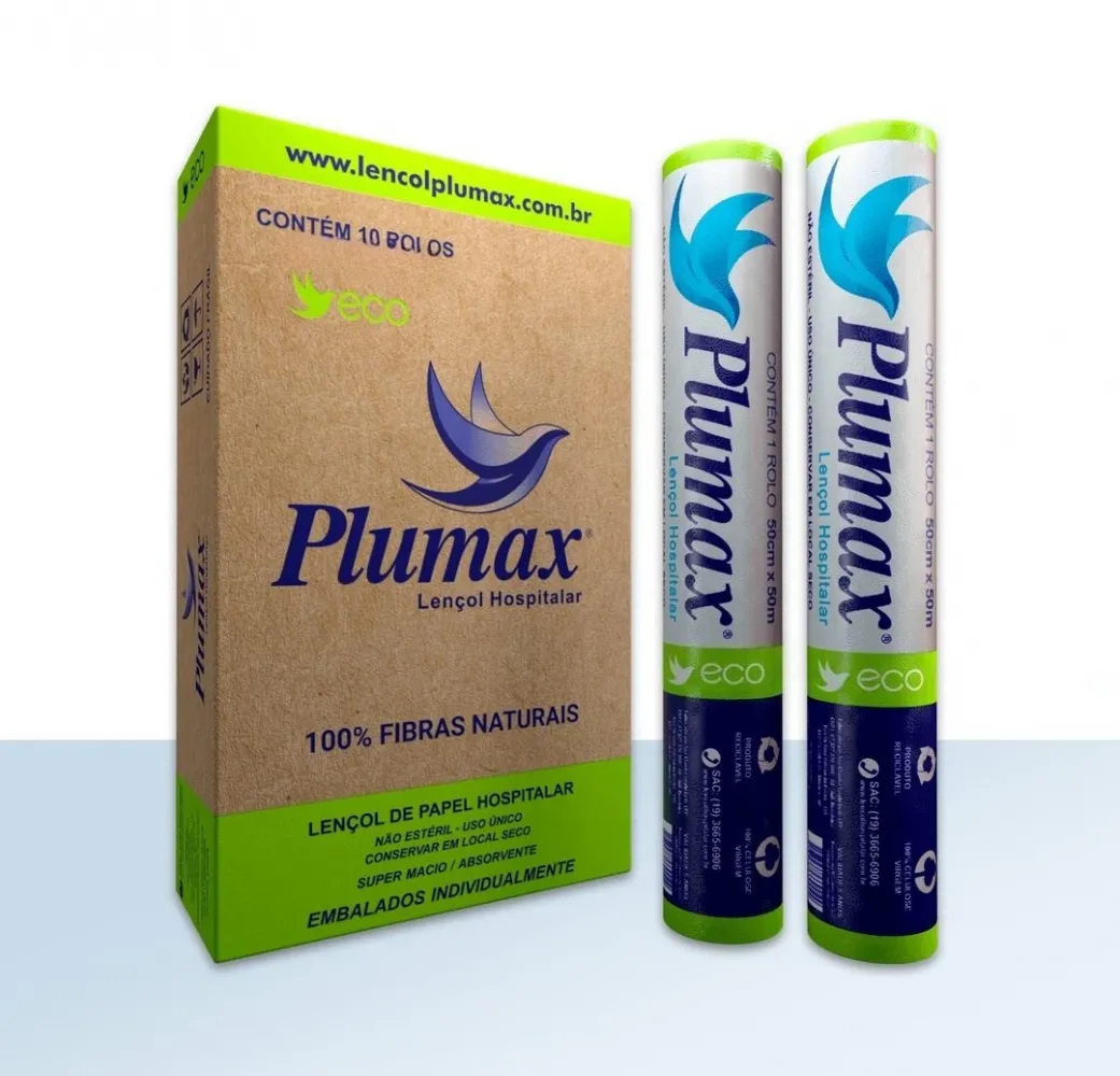 Lencol Papel Eco 50cm x 50m PLUMAX
