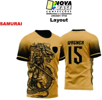 Camiseta em Dry Fit UV SAMURAI