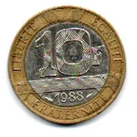 França - 1988 - 10 Francs