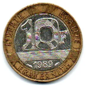 França - 1989 - 10 Francs