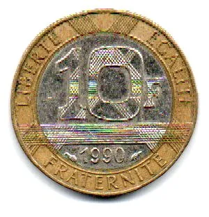 França - 1990 - 10 Francs