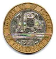 França - 1990 - 10 Francs