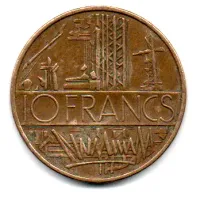 França - 1975 - 10 Francs - Foto 2