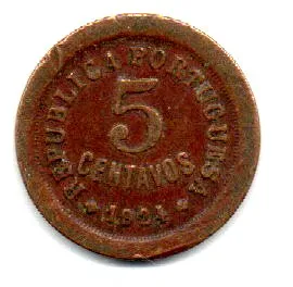Portugal - 1924 - 5 Centavos Imagem