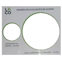 RÉGUA P/ AVALIAÇÃO DE AVARIAS