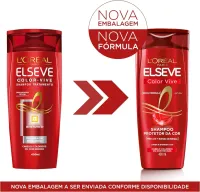 Shampoo L'Oréal Paris Elseve Colorvive 400ml - Foto 3