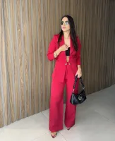 CONJUNTO ALFAITARIA LEONA - VERMELHO - Foto 3