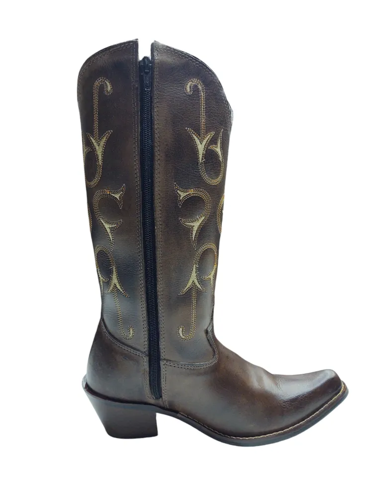 Ref: 520 - Bota Country Texana Alabama Boots Feminina 33 ao 40 - Cor Pinhão. 