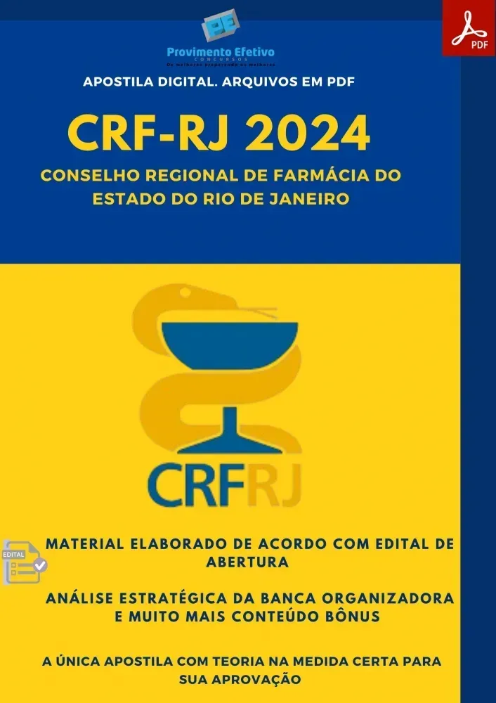 Apostila CRF RJ Comunicação Social 2024 Imagem