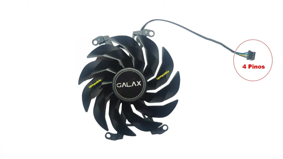 Cooler Fan Para Placa De Vídeo Galax Gtx 3070 - Rtx 3070  4 Pinos
